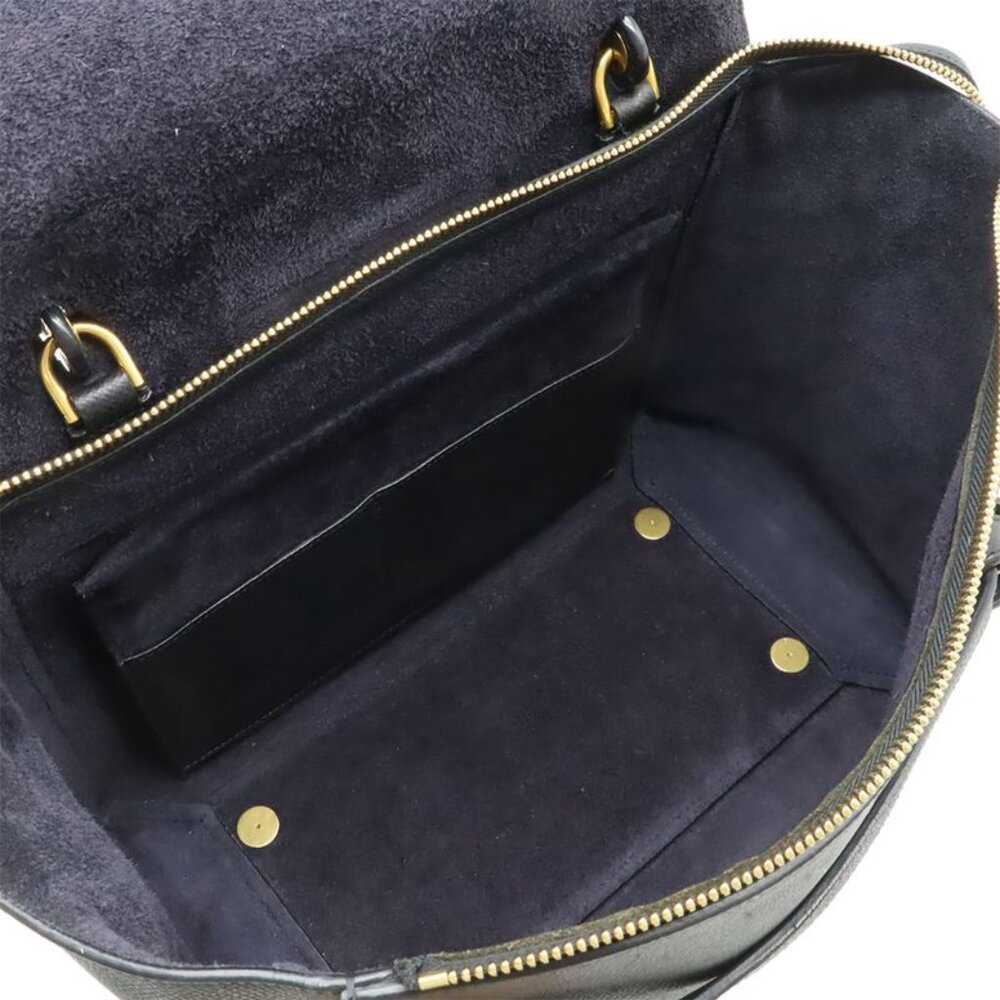 Celine Belt Bag Mini Tote 2-Way Shoulder Bag Grained Calfskin Black - Picture 6 of 8